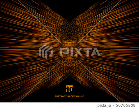 Abstract technology data connection speed orange 56705809