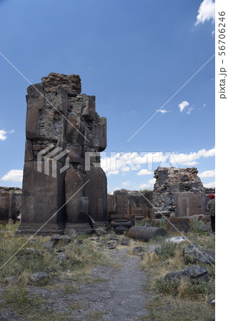 トルコ　カルス　　世界遺産　アニ遺跡　　セルジュク宮殿跡 56706246