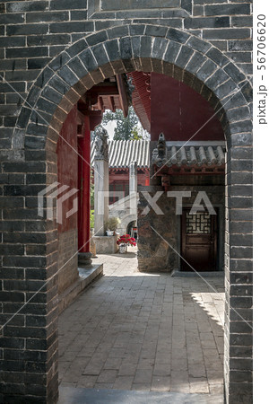 China, the Shaolin Monastery. Patios and arched China, the Shaolin Monastery. Patios and arched 56706620