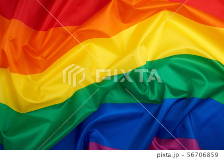 textile rainbow flag with waves, LGBT culture textile rainbow flag with waves, LGBT culture 56706859