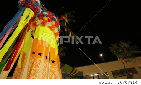 安城七夕まつりの祭り飾り  56707814