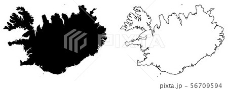 Simple (only sharp corners) map of Iceland vector Simple (only sharp corners) map of Iceland vector 56709594
