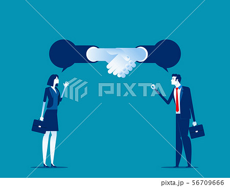 Successful for Agreement with partner. Concept 56709666