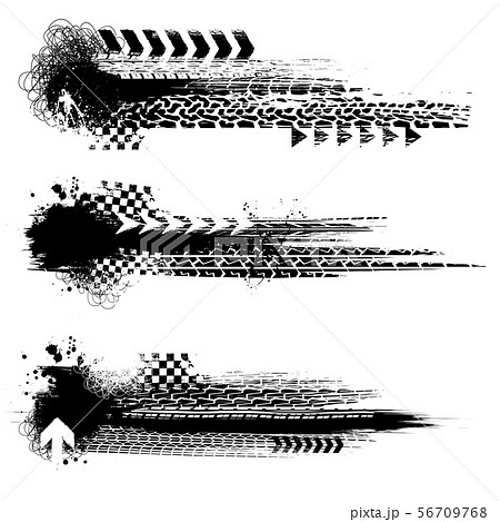 Grunge black tire color elements Grunge black tire color elements 56709768