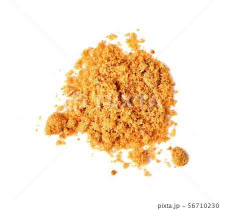 Brown sugar on white background Brown sugar on white background 56710230
