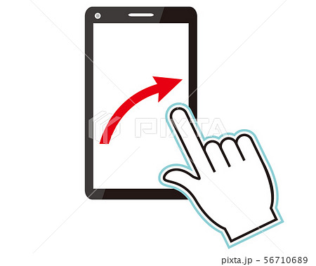 指 クリック 手 ハンド ハンドサイン アイコン 人差し指 スマホのイラスト素材