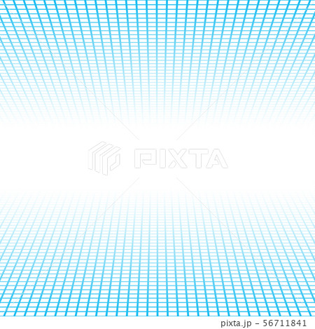 Perspective banner made of blue squares tiles. 56711841