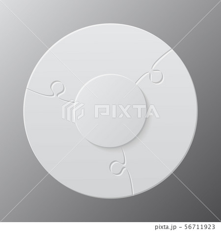 Three pieces jigsaw puzzle circles info graphic. Three pieces jigsaw puzzle circles info graphic. 56711923