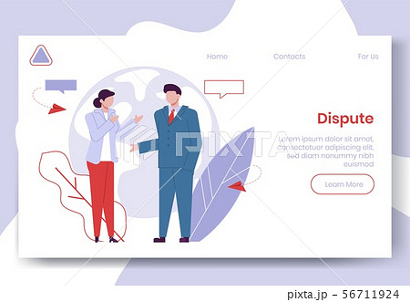 Modern cartoon flat people characters talking Modern cartoon flat people characters talking 56711924