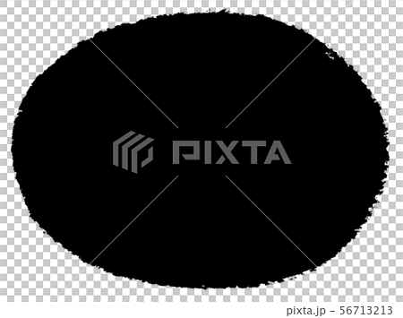 墨の筆跡を生かした丸囲み枠-和食・和菓子・和物の見出し背景に 墨の筆跡を生かした丸囲み枠-和食・和菓子・和物の見出し背景に 56713213