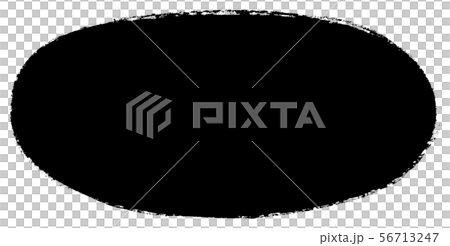 墨の筆跡を生かした丸囲み枠-和食・和菓子・和物の見出し背景に 墨の筆跡を生かした丸囲み枠-和食・和菓子・和物の見出し背景に 56713247