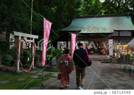 恋のパワースポット 射山神社の七夕祭り 56713549
