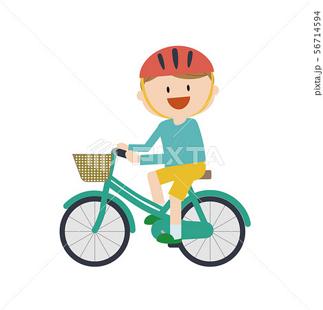 自転車　男の子　乗車１ 56714594
