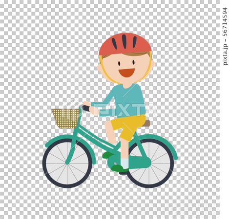 自転車　男の子　乗車１ 56714594