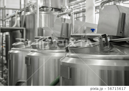 equipment at the milk factory 56715617