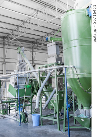 a plant for recycling bottles 56716451