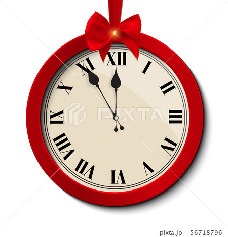 Abstract CHRISTMAS CLOCK Icon. Vector Illustration Abstract CHRISTMAS CLOCK Icon. Vector Illustration 56718796