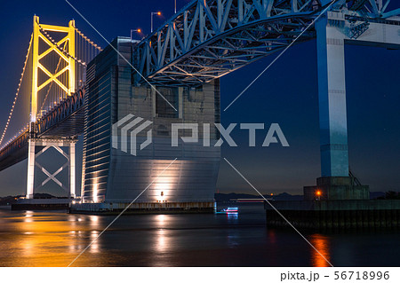《香川県》瀬戸大橋の夜景・ライトアップ 《香川県》瀬戸大橋の夜景・ライトアップ 56718996