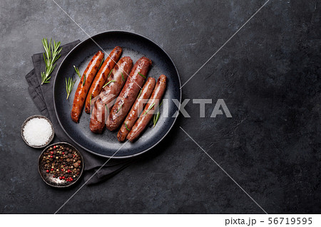 Grilled sausages Grilled sausages 56719595