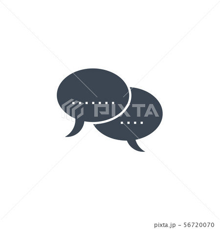 Speech Bubble Flat related vector glyph icon. Speech Bubble Flat related vector glyph icon. 56720070