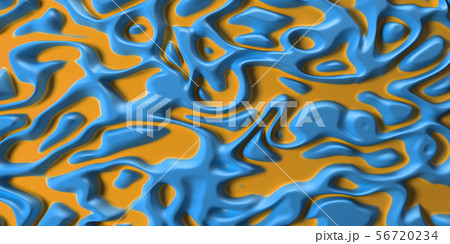 Tribal Liquid Surface blue and yellow Tribal Liquid Surface blue and yellow 56720234