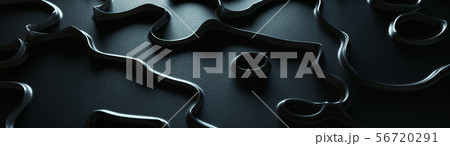 Abstract shapes 3d Curved Lines blue steel wide Abstract shapes 3d Curved Lines blue steel wide 56720291