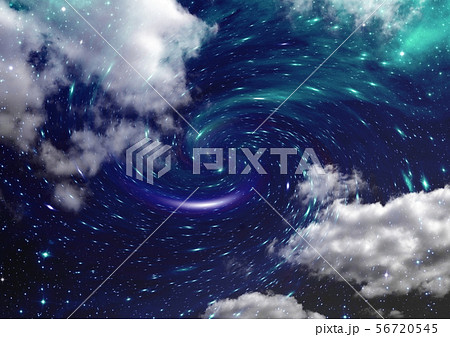 galaxy in a free space. 3D rendering 56720545