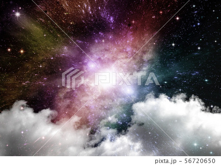 galaxy in a free space. 3D rendering 56720650