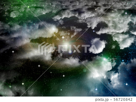 galaxy in a free space. 3D rendering 56720842