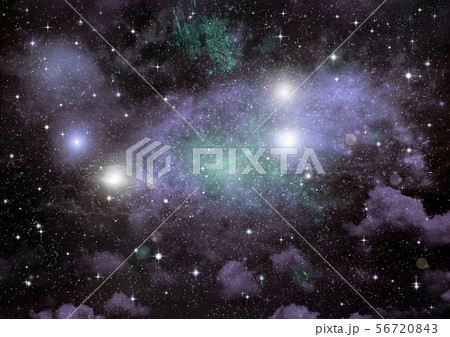 galaxy in a free space. 3D rendering 56720843