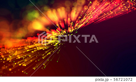 3d abstract beautiful background with colorful glowing particles, depth of field and bokeh effect 56721072