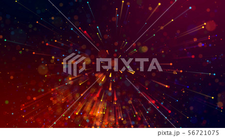 3d abstract beautiful background with colorful glowing particles, depth of field and bokeh effect 56721075