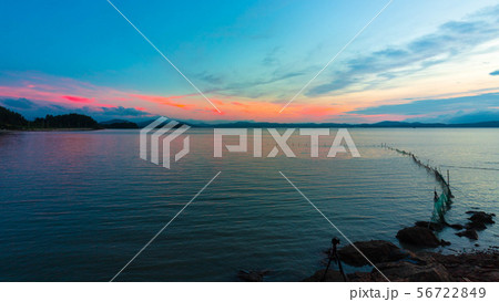 ネット 海 日没 56722849