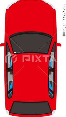 上から見た乗用車 ベクター素材 のイラスト素材