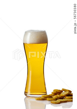 glass of beer on white background glass of beer on white background 56730380