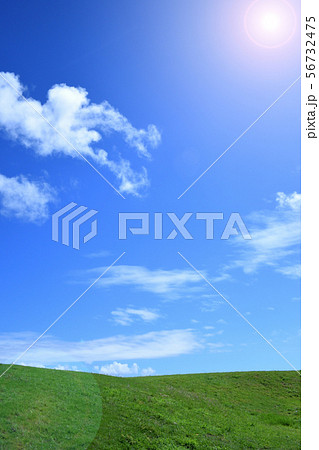 青空と草原/沖縄県 青空と草原/沖縄県 56732475