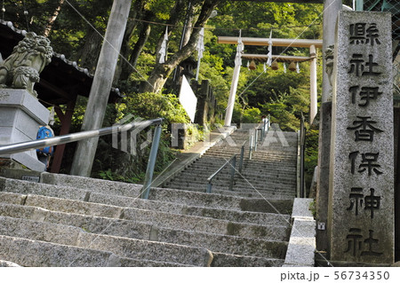石段上り伊香保神社へ向かう 56734350