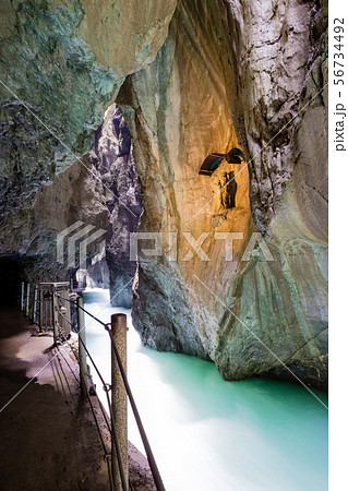 The fascinating Partnach Gorge in Germany 56734492
