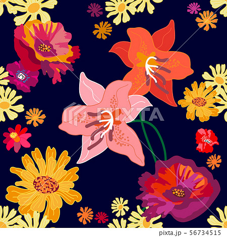 Autumn garden color palette. Autumn garden color palette. 56734515