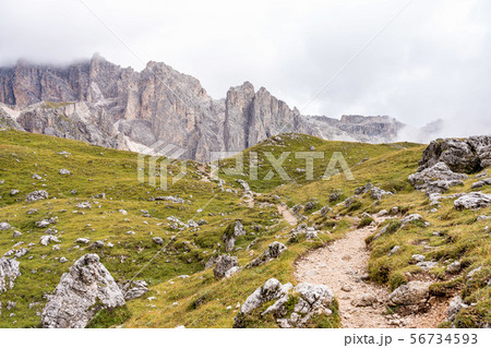 Lake Santa Caterina or Auronzo Lake in the province of Belluno, Italy 56734593