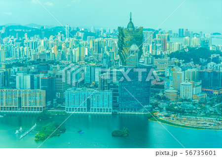 Beautiful architecture building cityscape in macau Beautiful architecture building cityscape in macau 56735601