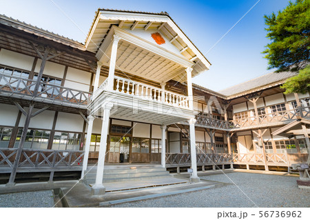 みやぎの明治村登米高等尋常小学校バルコニー 56736962