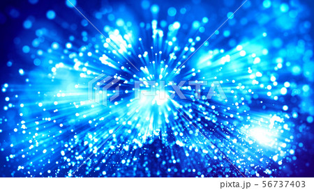 3d rendering of abstract blue background with glowing particles like micro world science fiction 56737403