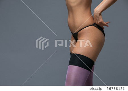 Girl Who Pulls The Hands violet Stockings 56738121