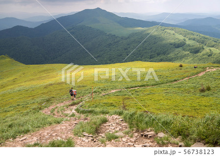 Panorama of Bieszczady mountains in Poland Panorama of Bieszczady mountains in Poland 56738123