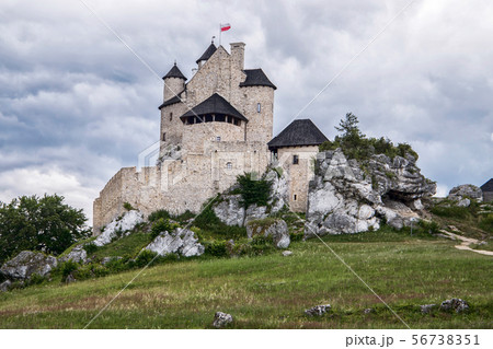 Bobolice medieval castle in Silesia, Poland Bobolice medieval castle in Silesia, Poland 56738351