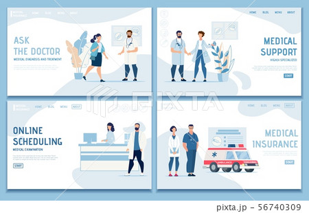 Medical Landing Page Set Offer Professional Help 56740309