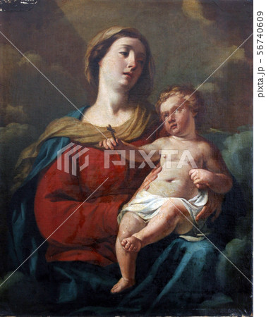 Blessed Virgin Mary with baby Jesus 56740609