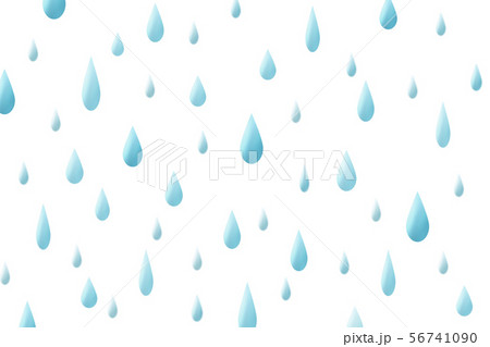 フォーカスの強弱を加えた水滴 雨またはシャワー	 56741090