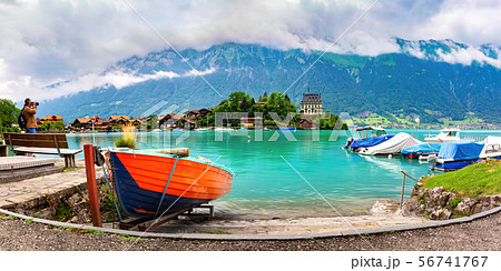 Swiss village Iseltwald, Switzerland Swiss village Iseltwald, Switzerland 56741767